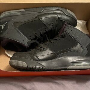 Jordan Black and Gray Men's Sneakers